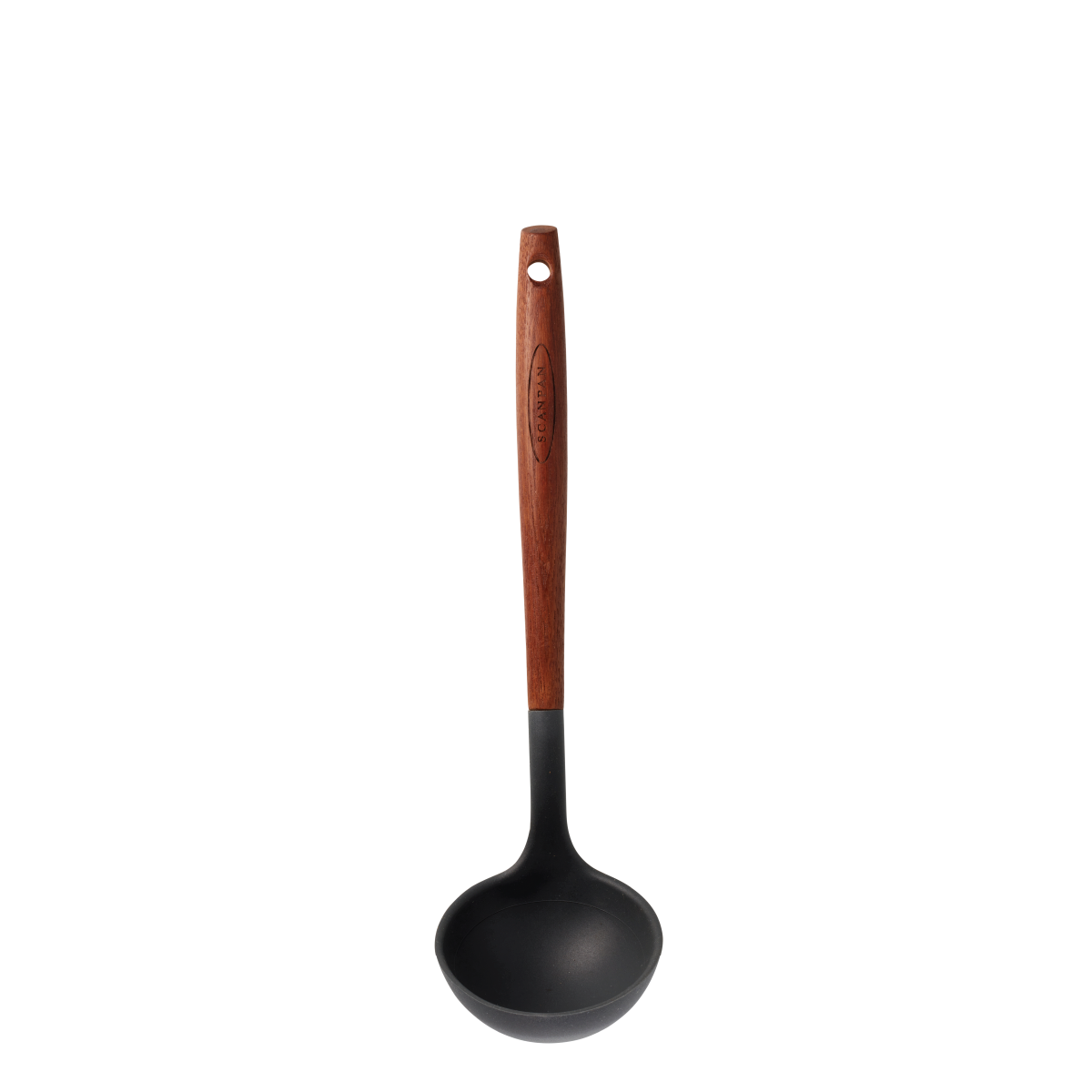 31cm Soup Ladle, Silicone/Carbonized Ash
