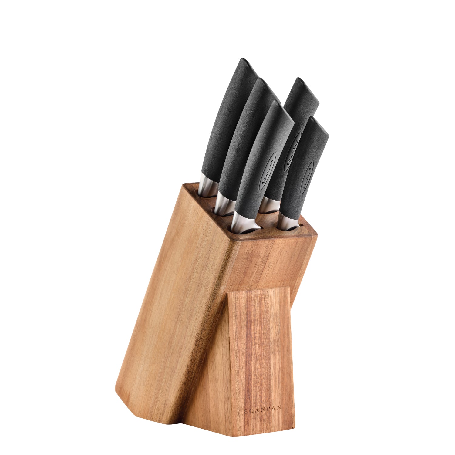 SAX 6pc. Knife Block Set with Sharpener